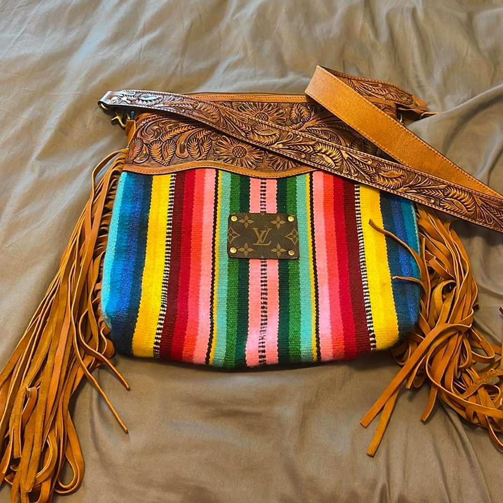 Brand New American Darling up cycled shoulder bag
